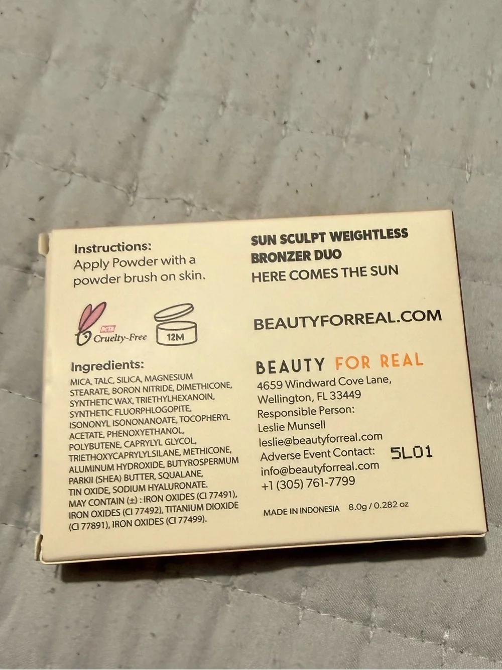 Beauty For Real Sun Sculpt Weightless Bronzer Duo
